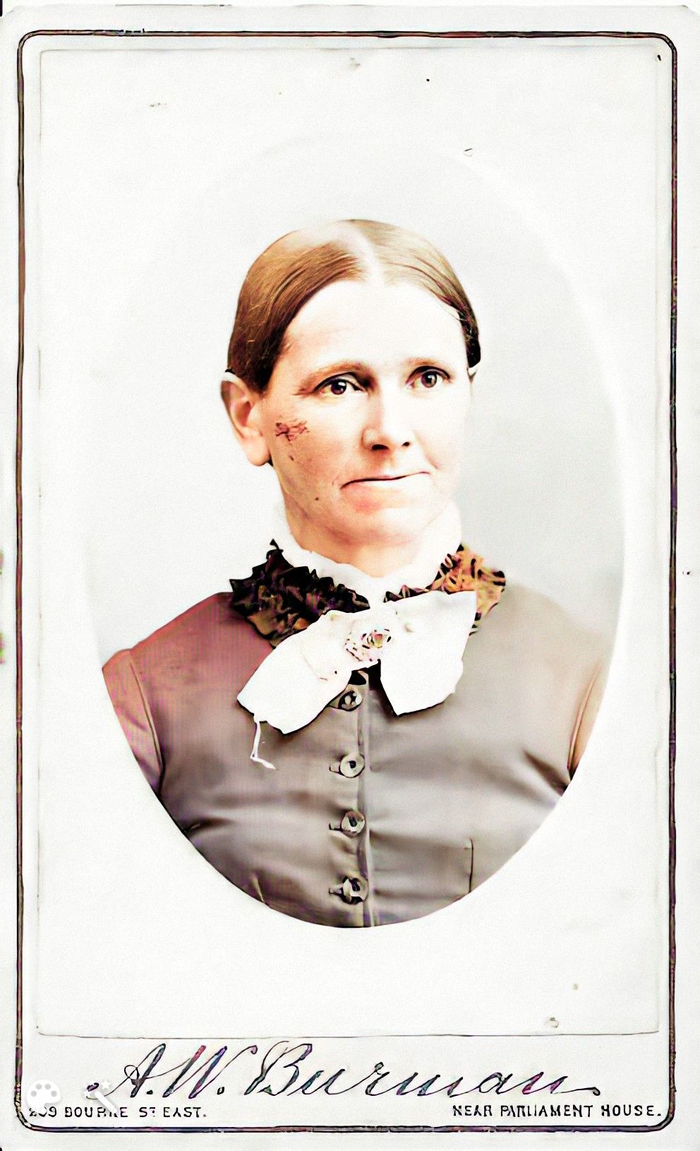 Colourised image of Johanne Christiana Hanke