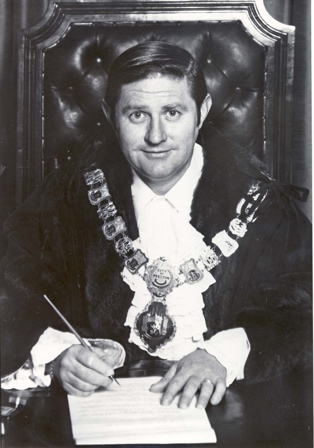 Image of Lester Bailey, Mayor of Preston in 1976/1977
