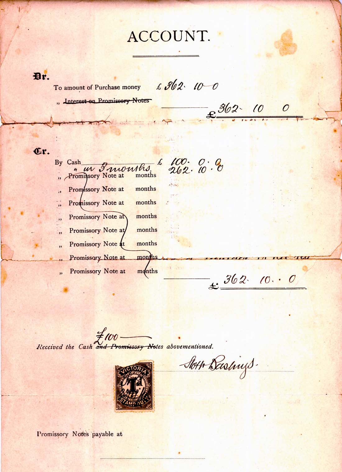 Transfer of land document from John Gay Roberts to Albert Sanguinetti