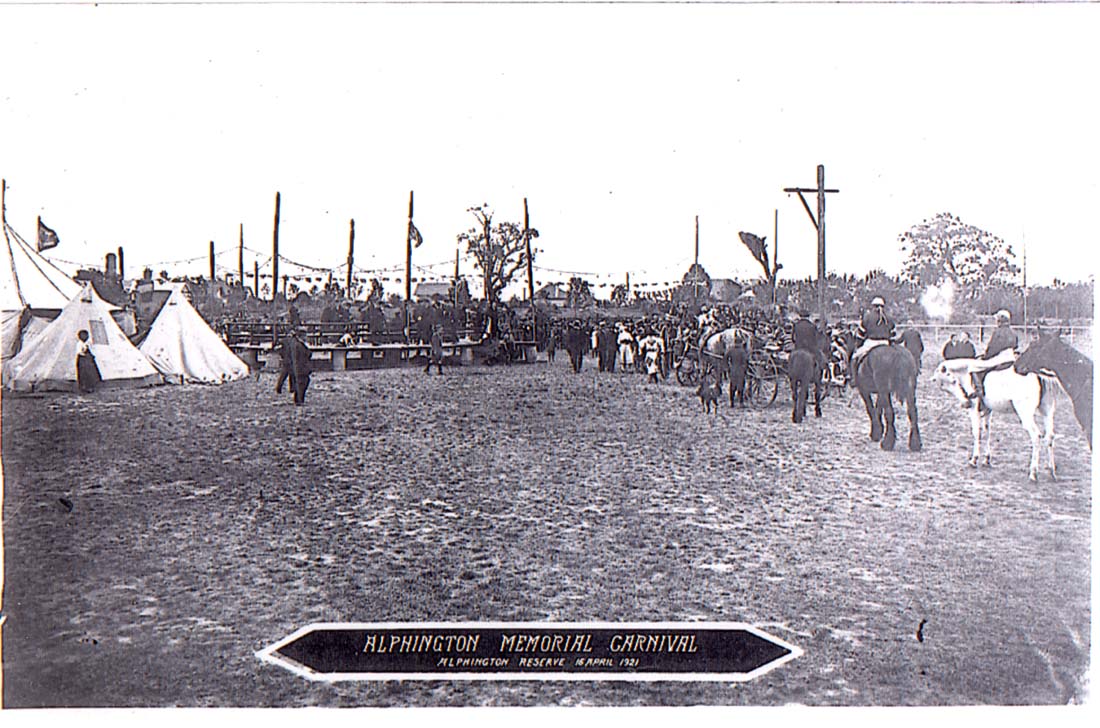 Image of Alphington Memorial Carnival 1921