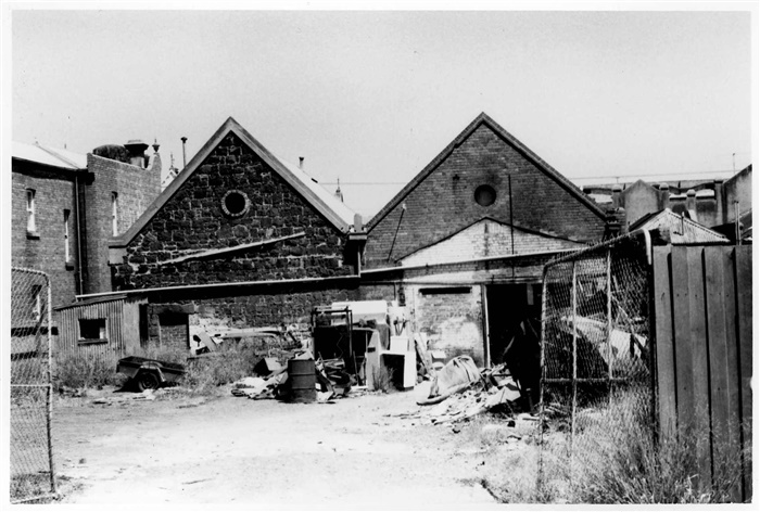 Image of Rear of former Wesleyan school and chapel, 1983, J.T. Collins, State Library Victoria