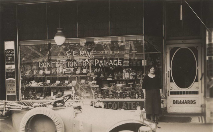 Image of Fern Confectionary Palace with a lady