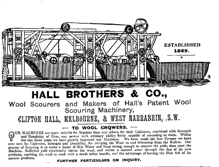 Image of advertisement for Wool scouring