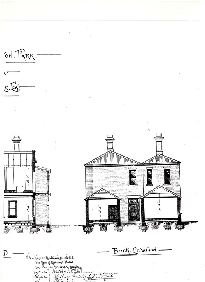 Image of Plans for Croxton Park Hotel c.1896. [LHRN670-4]