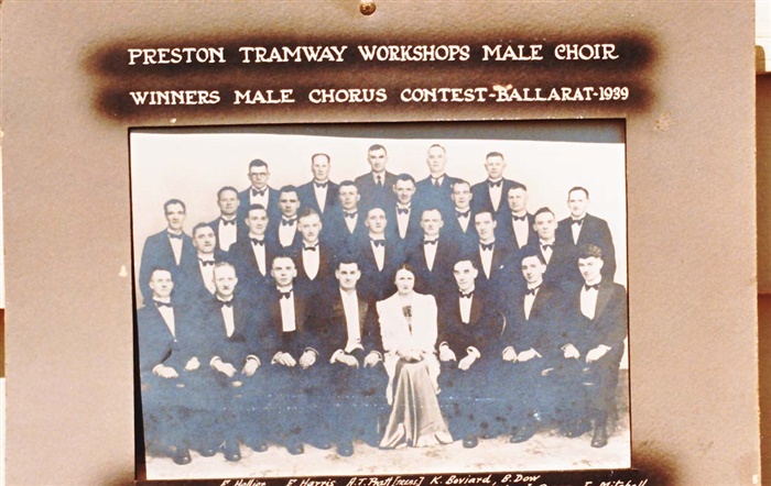 Image of Preston Tramways Choir, 1939. [LHRN1129]