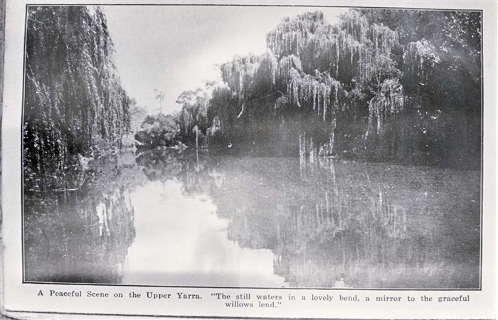 Image of The Yarra River as it appeared in the Australasian newspaper about 1910