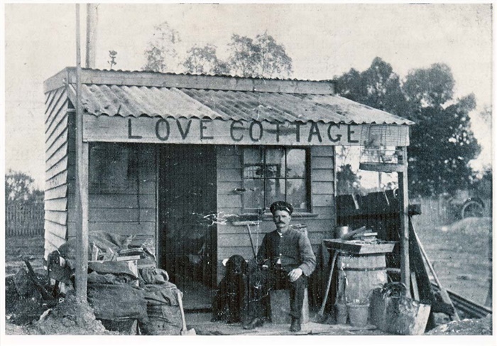 Image of Love Cottage acted as a temporary fire station whilst a new building was constructed in Roseberry Avenue. [LHRN1178]