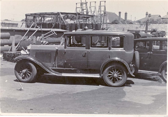 Image of Car at Northcote Council Depot c1940s. [LHRN1256]