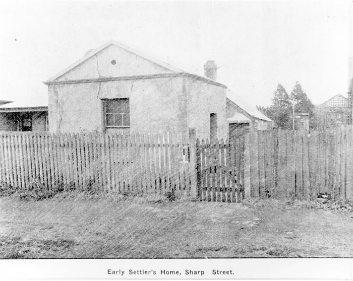 Image of Early settler's home in Sharp Street. [LHRN1350]