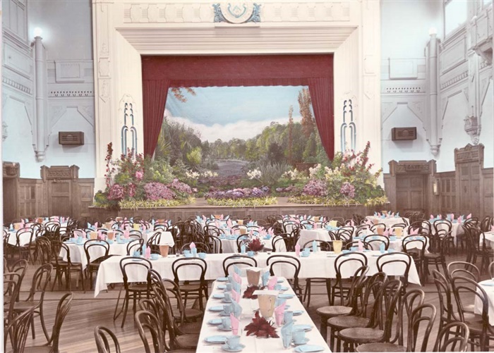 Image of Northcote Town Hall Floral Display 1950s. [LHRN1392]