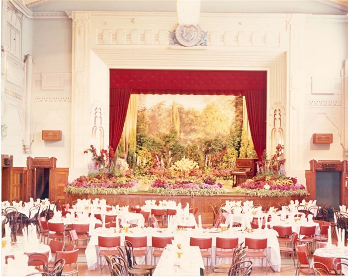 Image of Northcote Town Hall Floral Display 1960s. [LHRN1405]