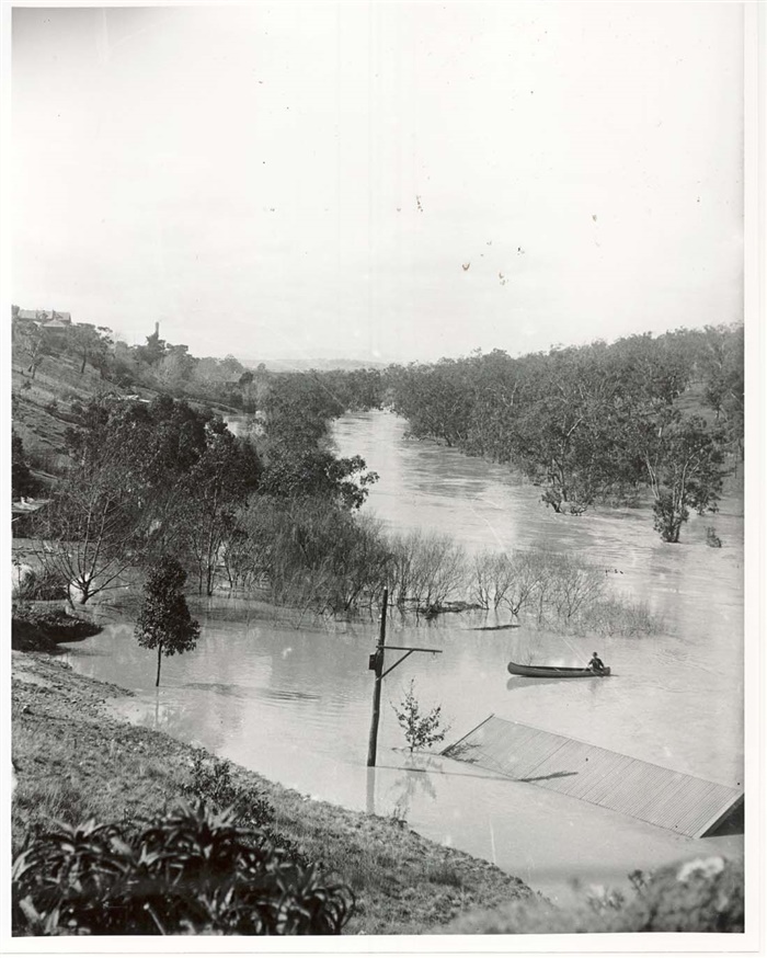 Image of Fairfield boathouse flooded