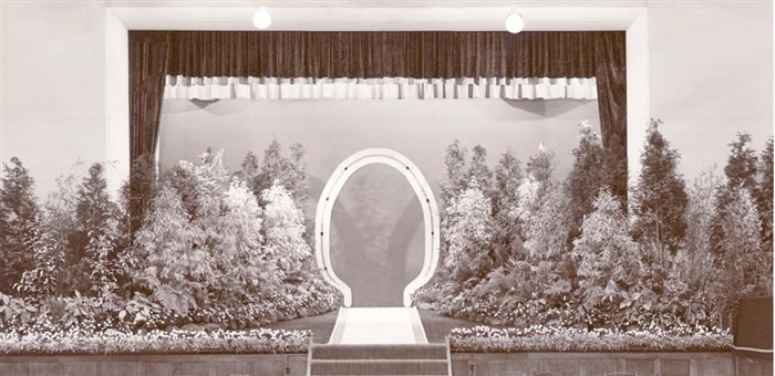 Image of The stage setting for the 1967 Northcote Mayoral Ball