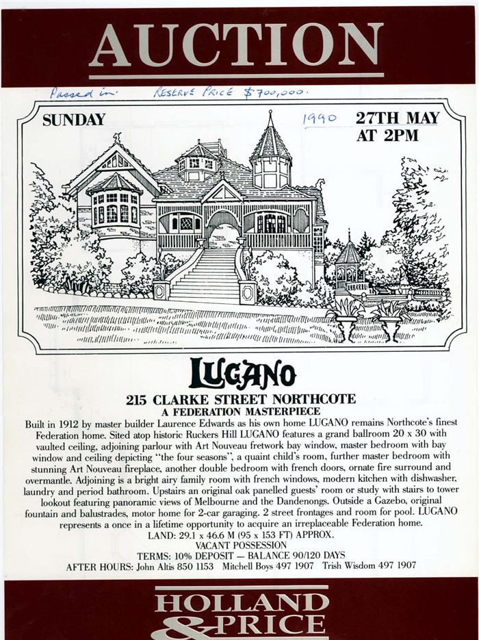 Image of Lugano: Sales brochure 1990