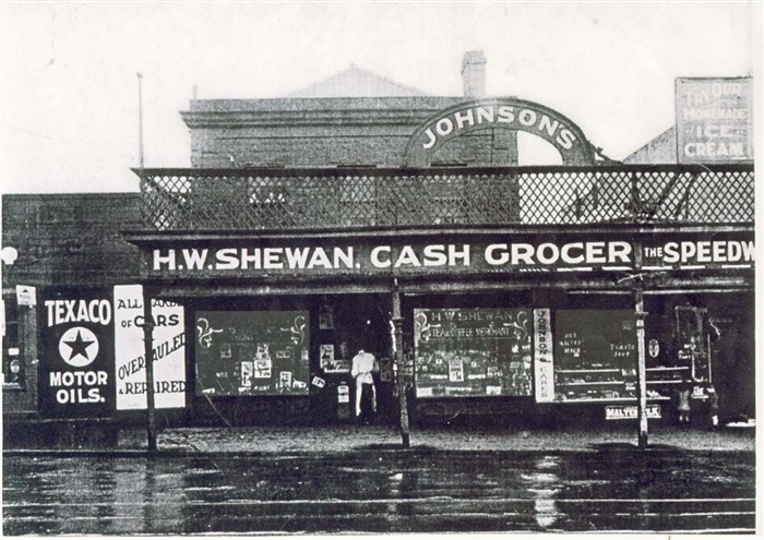 Image of Shewan's grocer store. Previously Bastings General Store. [LHRN1559]