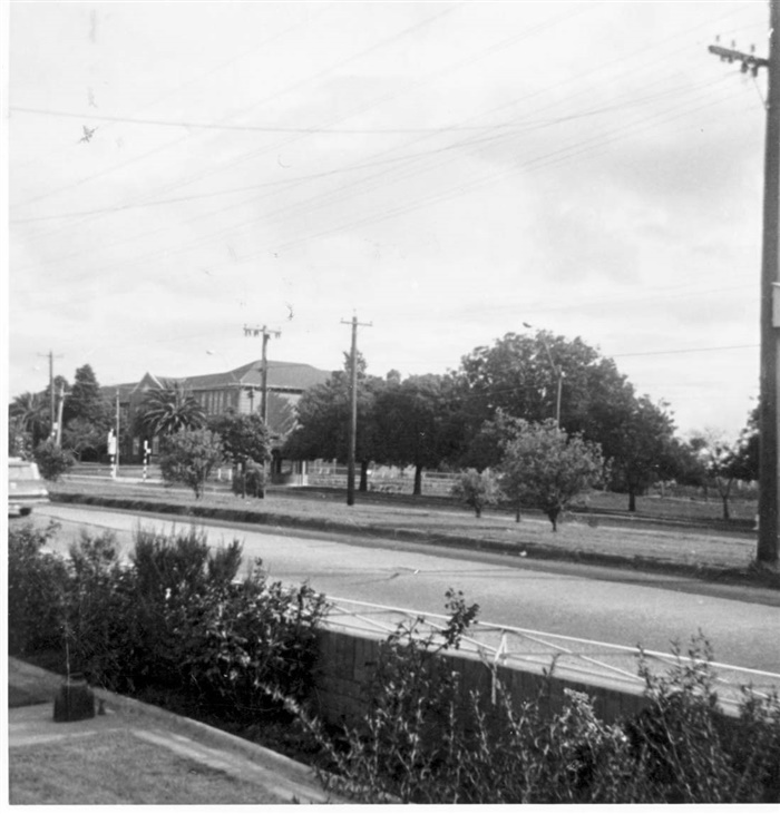 Image of Photograph of Northcote High School taken from across St. Georges Road (1960s)
