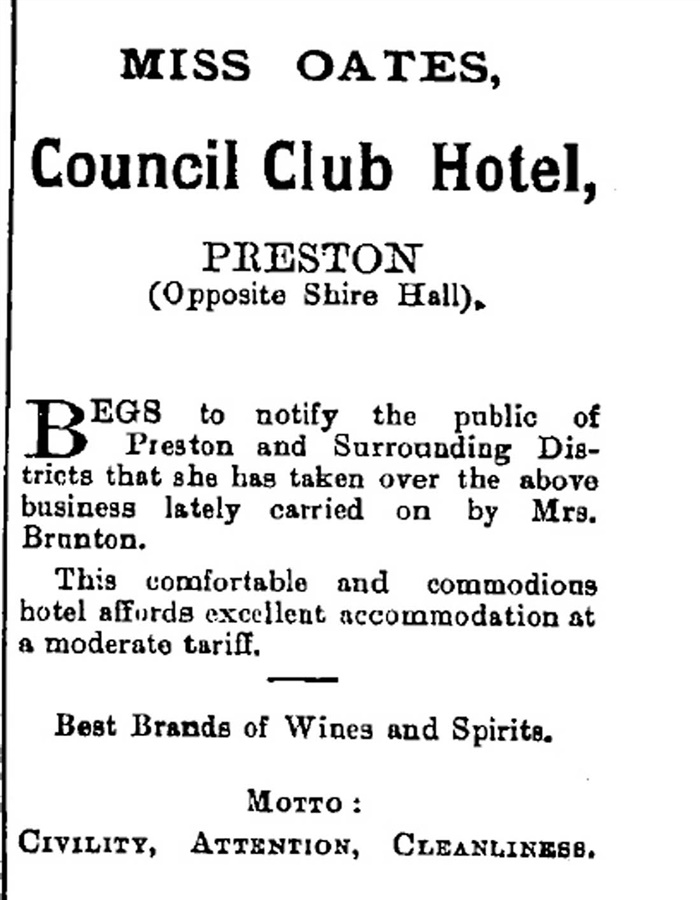 Advertisement from Northcote Leader for Council Club Hotel [LHRN1737-3]