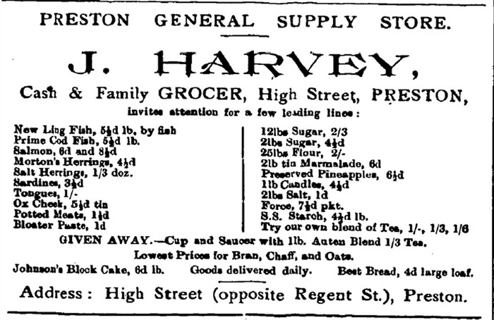 Image of Advertisement for Preston General Supply Store in the Northcote Leader [LHRN1737-8]