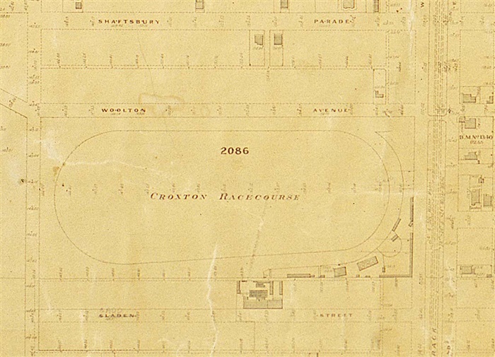 Image of a Plan of the racecourse and surrounding area, 1912