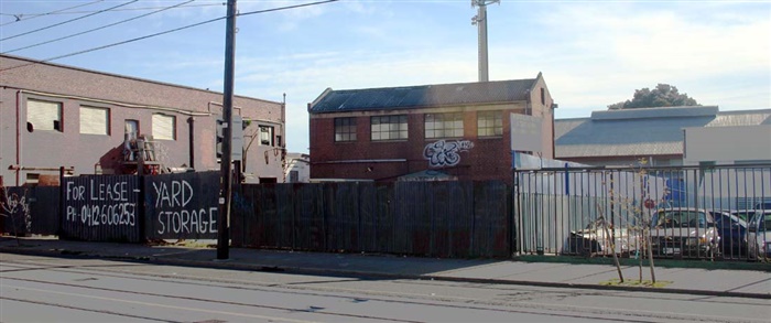 Image of Standard Leather Company factory as seen from Plenty Road