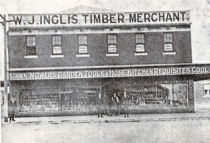 Image of Inglis' timber store circa 1930