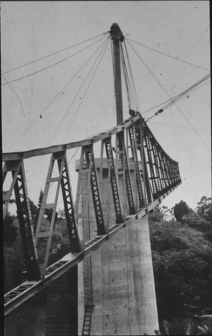Image of Construction of Fairfield Pipe Bridge 1935 