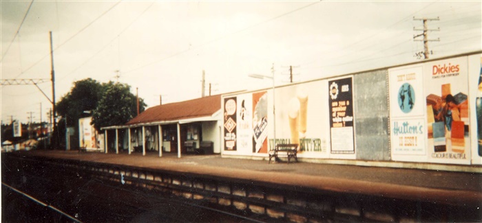 Image of Hoardings at Preston Railway Station 1971 [courtesy Lexie Luly] [LHRN2093]