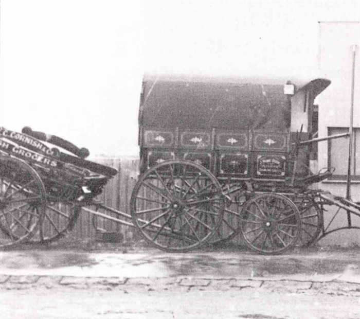 Image of a wagon. A Typical examples of William Rowe's work. 