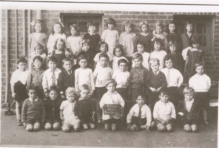 Image of Prep, Bell Primary School, possibly 1930 (courtesy Mary Ritchie) 