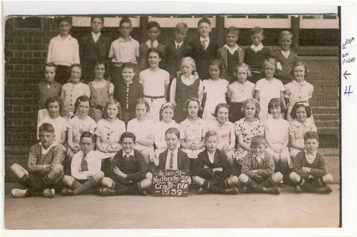 Image of Class of 1939, Grade 4 [courtesy of Shirley Jackson]