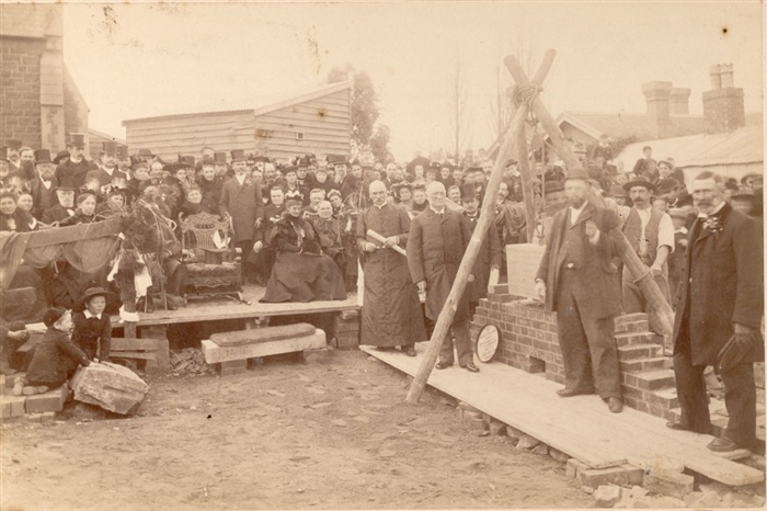 Image of Laying of foundation stone [courtesy All Saints Church]