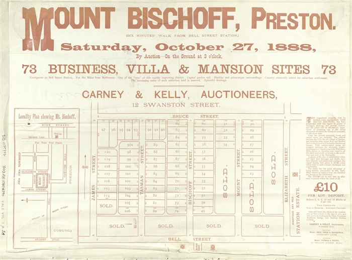 Image of Mount Bischoff Preston 1888