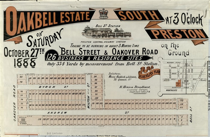 Image of Oakbell Estate 1888 (SLV)