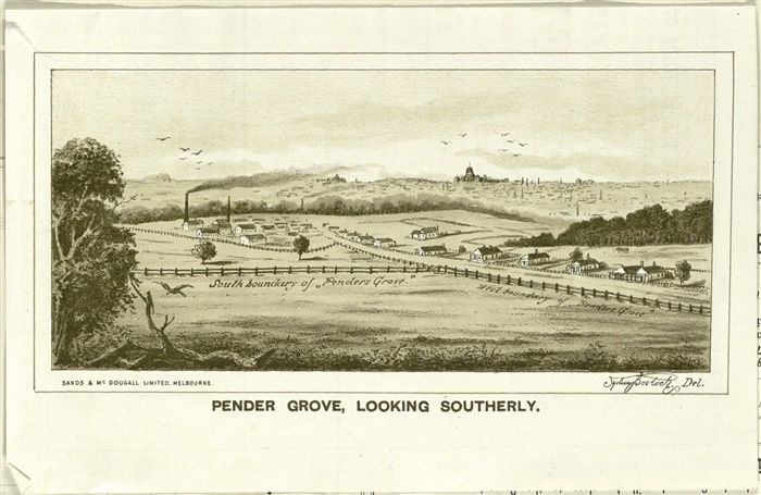 Image of Penders Grove looking Southerly 1885 (SLV)