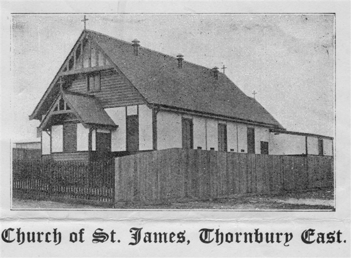 Image of St James Church Thornbury - original church 1917