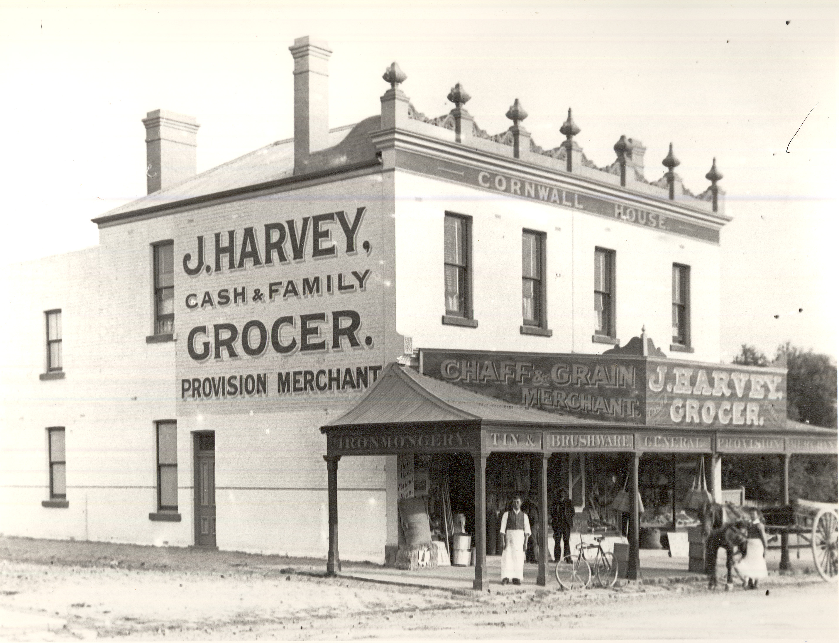 Image of Harvey's general store in the early 1900s. [LHRN4972]