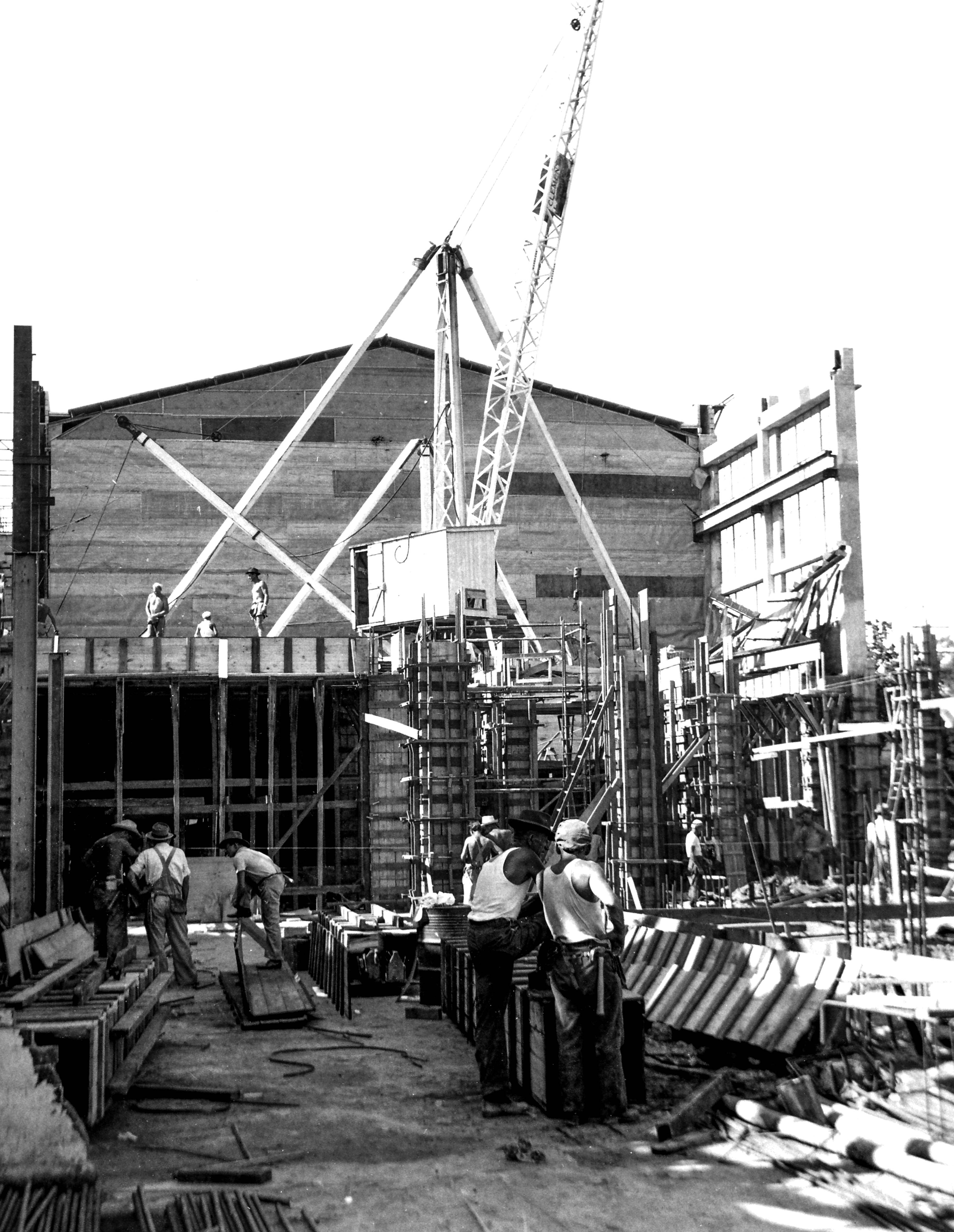 Image of Australian paper Mill - construction work