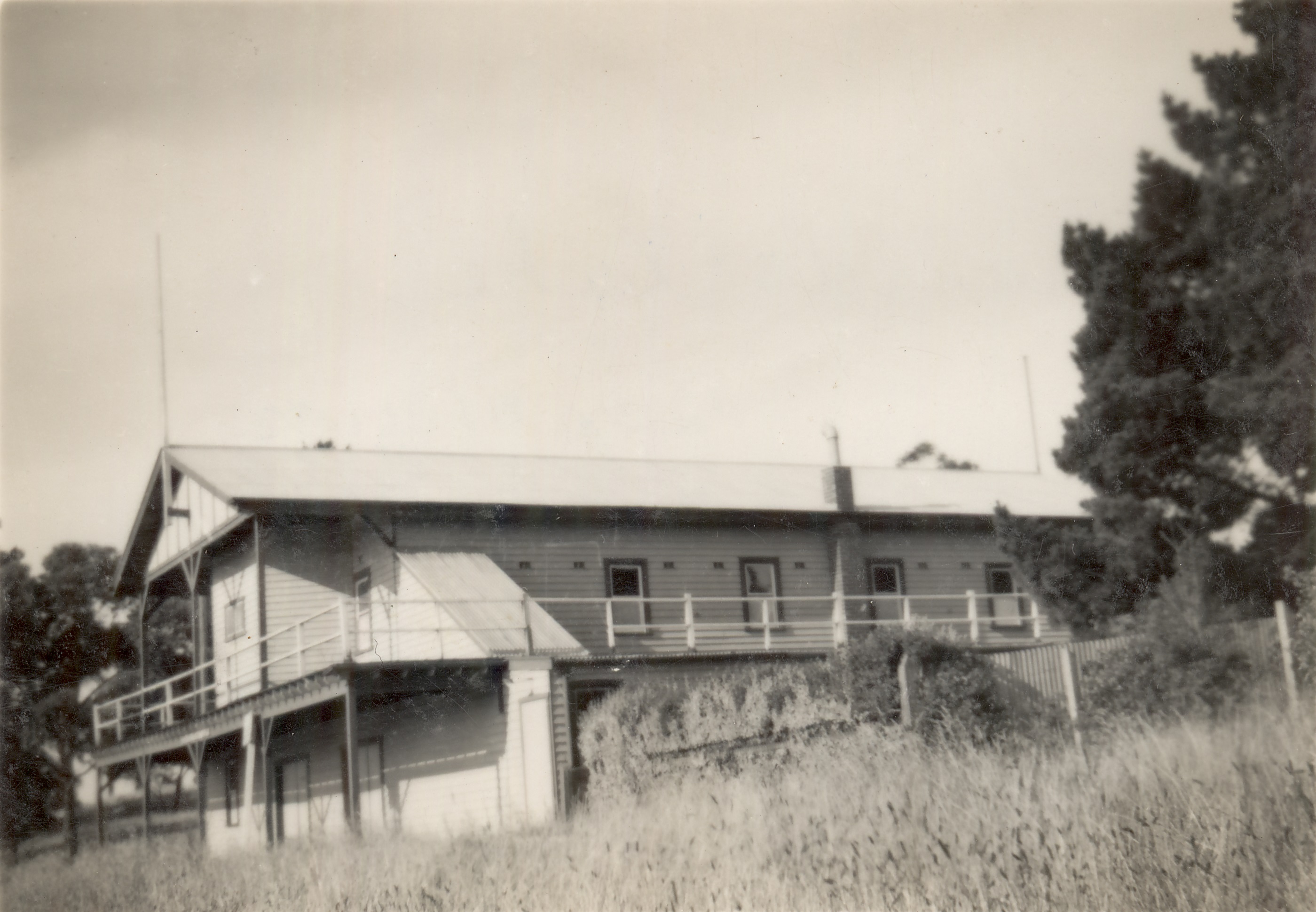 Image of Edwardes Lake boathouse January 1949