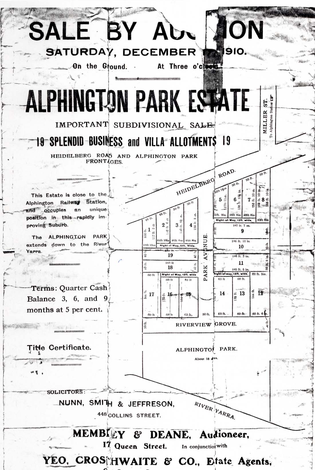 Image of Alphington Park Estate 1910