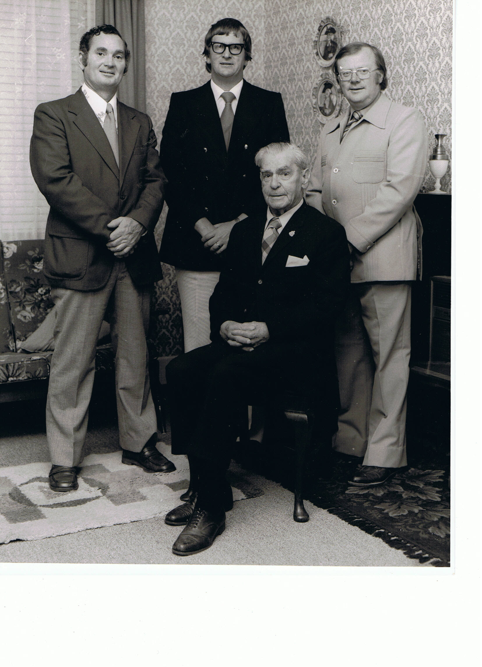 Image of Reservoir Football Club Life Members Ron McArthur, Bob Chandler, Neville Ward, Dave McColl