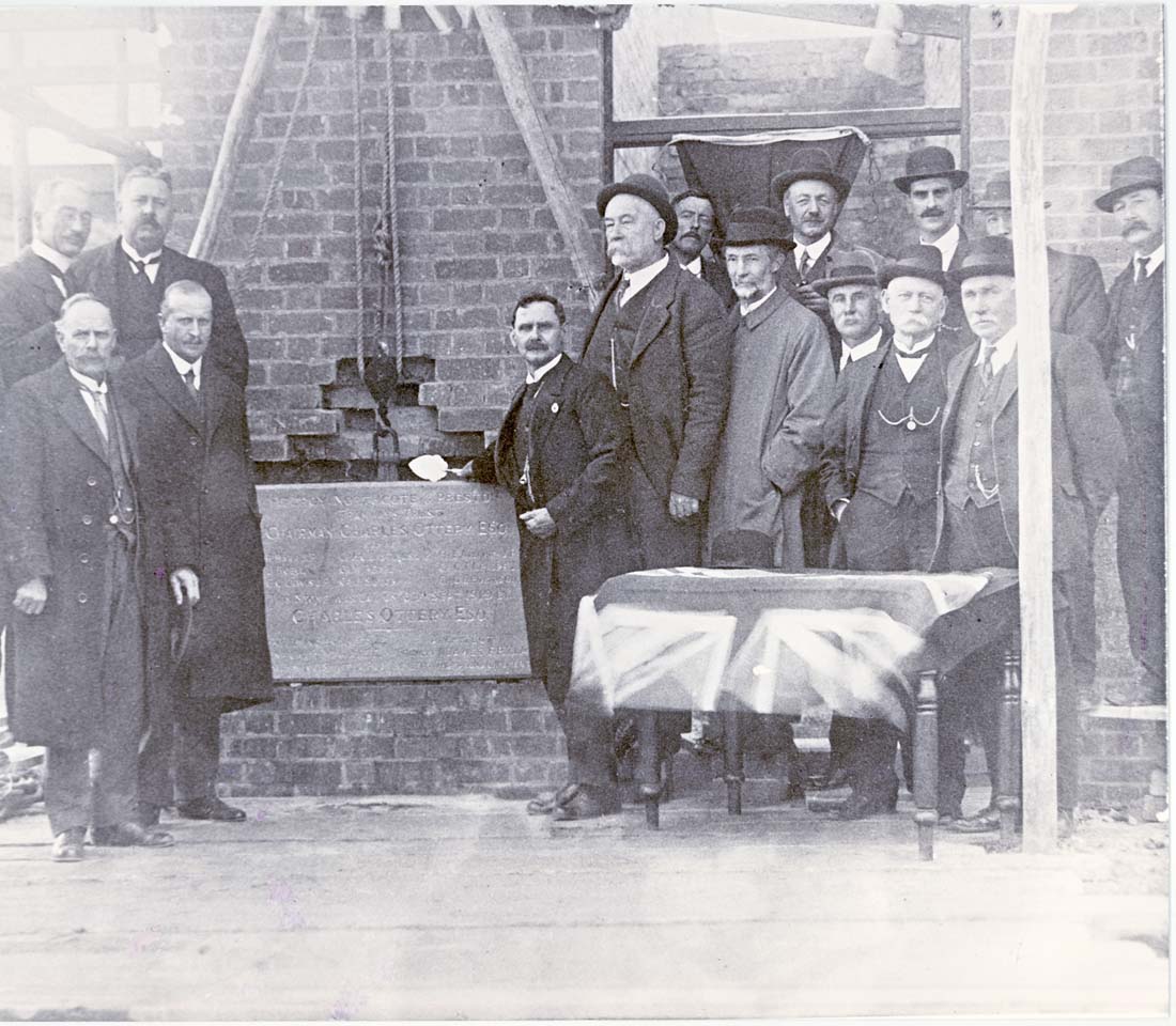 Image of Laying the foundation stone for the Cable Tram house
