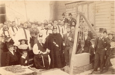 Image of Laying of chapel foundation stone, 1896 [courtesy All Saints Church]