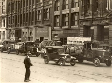 Image of Braithwaites truck passes down Collins Street, Melbourne [LHRN1874]