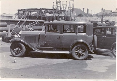 Image of Car at Northcote Council Depot c1940s. [LHRN1256]