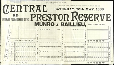 Image of Central Preston Reserve 1888