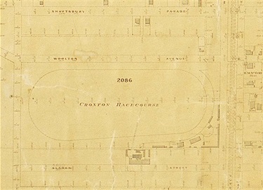 Image of a Plan of the racecourse and surrounding area, 1912