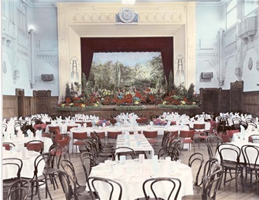 Image of Northcote Town Hall Floral Display 1950s. [LHRN1398]