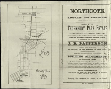 Image of Portion of the Thornbury Park Estate c1882 (1) SLV