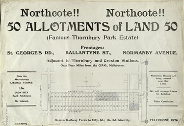 Image of Thornbury Park Estate c1890 (SLV)