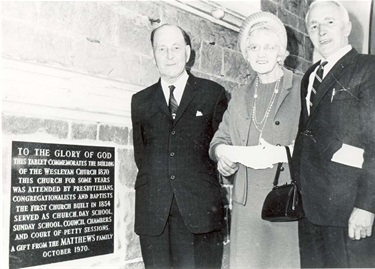 Unveiling of the foundation stone. [LHRN174]